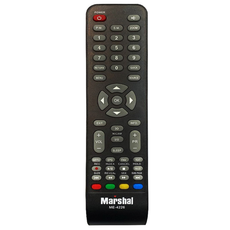 ریموت کنترل اصلی تلویزیون مارشال MERSHAL