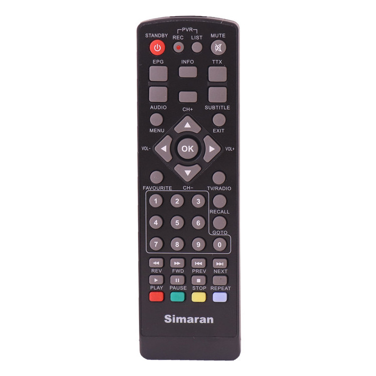 ریموت کنترل اصلی گیرنده دیجیتال سیماران SIMARAN