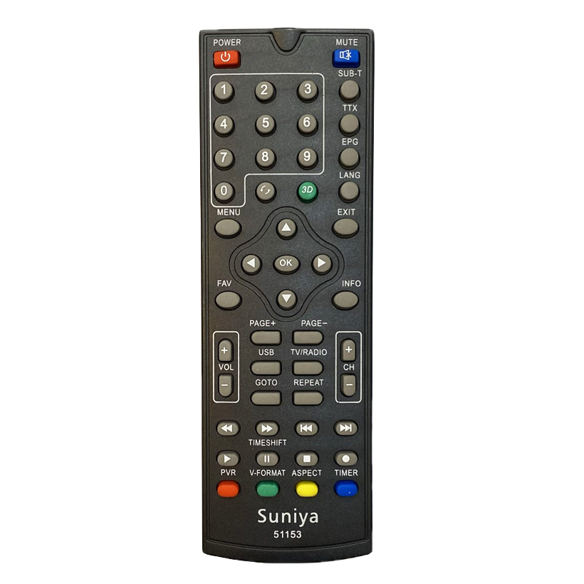 ریموت کنترل اصلی گیرنده دیجیتال سونیا SUNIYA