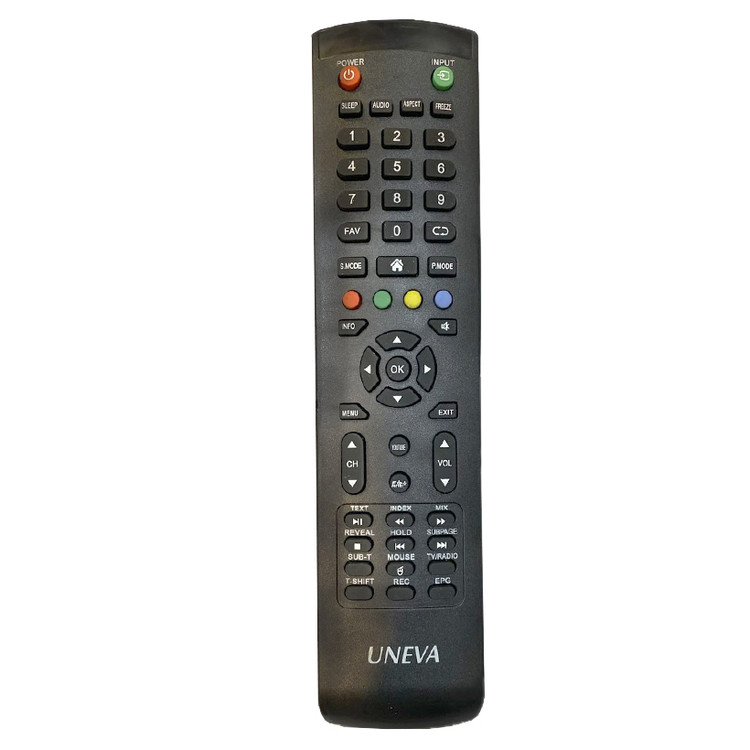 ریموت کنترل اصلی تلویزیون یونیوا UNEVA
