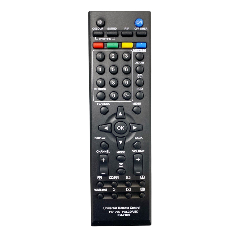 ریموت کنترل اصلی تلویزیون جی وی سی JVC - 710